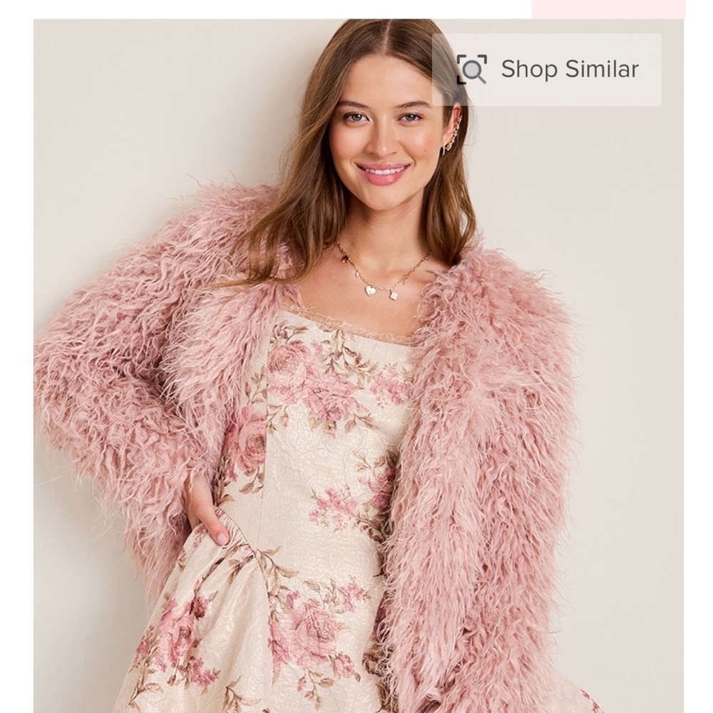 Francesca's Collections Pink Floral Mini Dress